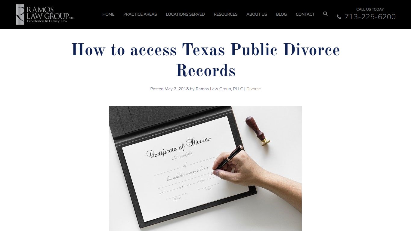 How to access Texas Public Divorce Records | Ramos Law Group, PLLC